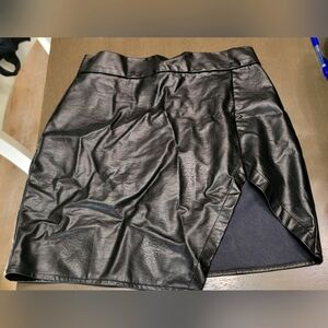 Faux Leather Mini Skirt